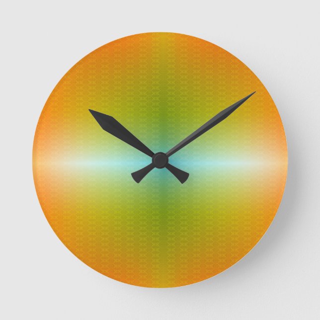 Bunte Wanduhr mit Farbverlaufgesicht  (Vorderseite)