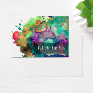 Bunte Watercolor-Farben-Spritzer-Anmerkungen, leer