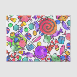Bunte Watercolor-Hand gezeichnetes Seidenpapier