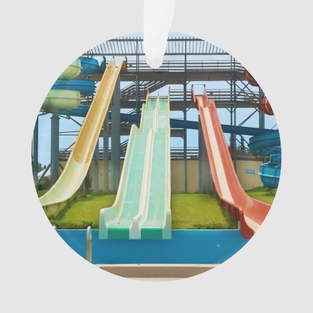 Bunte Waterslides Ornament (Vorderseite)