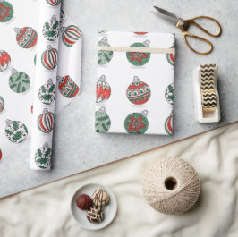 Bunte Weihnachtsfeiertage Geschenkpapier