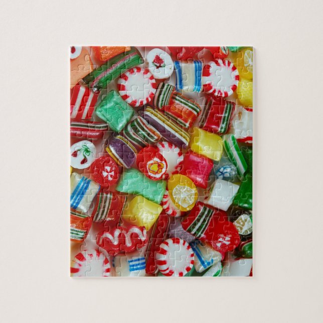 Bunte Weihnachtssüßigkeit (Vertikal)