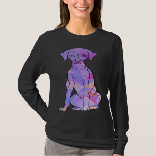 Bunte Whippet T-Shirt