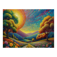 Bunte Wiesen Kunst