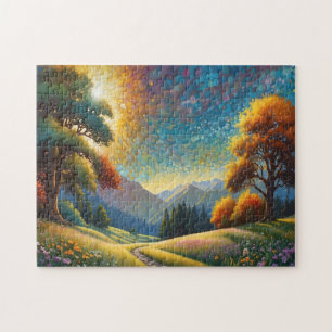 Bunte Wiesenblumen Kunst