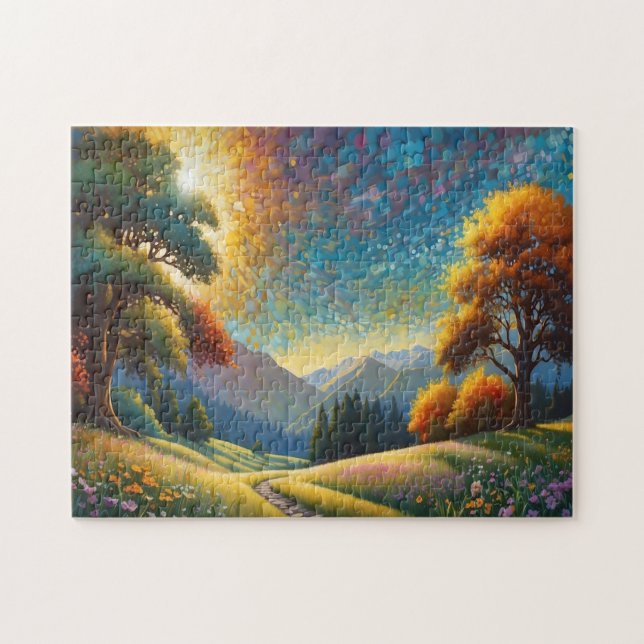 Bunte Wiesenblumen Kunst (Horizontal)