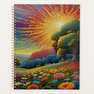 Bunte Wiesenblumen Kunst Planer