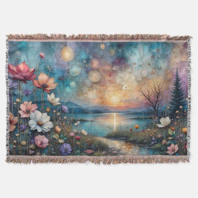 Bunte Wildblumen am Wasser  Decke (Vorderseite)