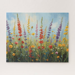 Bunte Wildblumen auf der Wiese