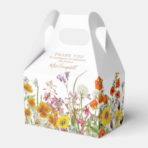Bunte Wilde Blumen Land Zukunft Frau Blumen- Geschenkschachtel