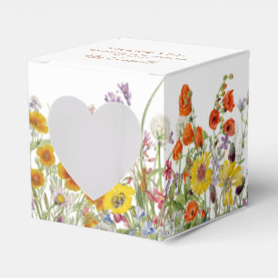 Bunte Wilde Blumen Land Zukunft Frau Blumen- Geschenkschachtel