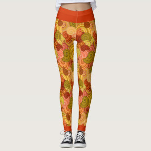 Bunte Wirbel-Leggings Leggings