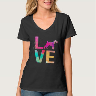 Bunte Wire Fox Terrier Hundemama Wire Fox Terrier T-Shirt