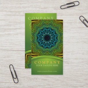 Bunte wohle Mandala Visitenkarte