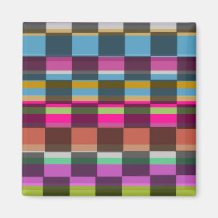 Bunte Würfel Magnet