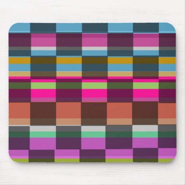 Bunte Würfel Mousepad (Vorne)