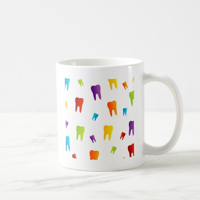 Bunte Zähne Kaffeetasse (Rechts)