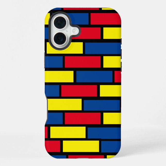 Bunte Ziegel Telefonhülle iPhone 16 Plus Hülle (Rückseite)