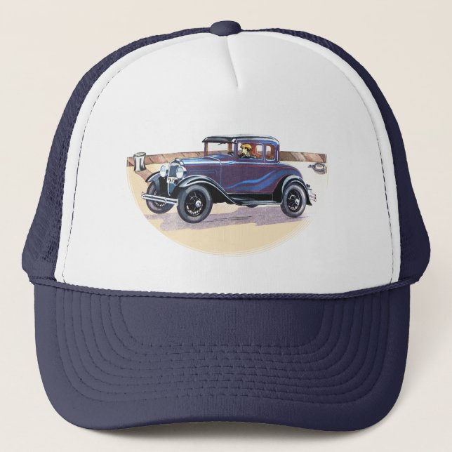 Bunte Zwanzigerjahre Vintager Truckerkappe (Vorderseite)