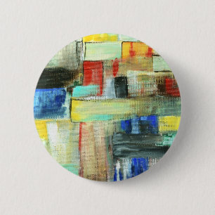 Bunter abstrakter Cityscape-ursprüngliche Button