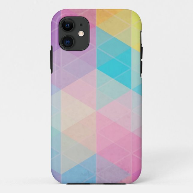 Bunter abstrakter Dreieckhintergrund Case-Mate iPhone Hülle (Rückseite)