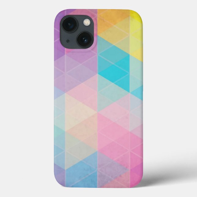 Bunter abstrakter Dreieckhintergrund Case-Mate iPhone Hülle (Rückseite)