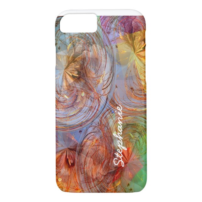 Bunter abstrakter geometrischer mit BlumenWirbel Case-Mate iPhone Hülle (Rückseite)