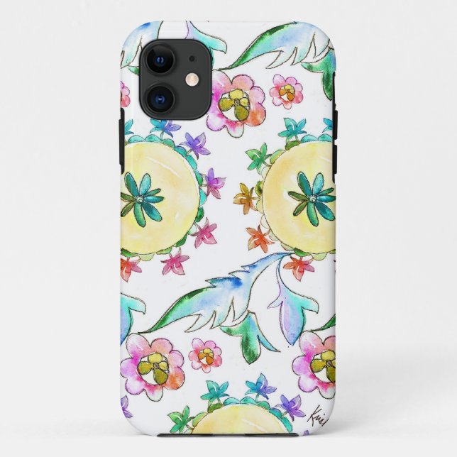 Bunter Aquarell-Muster iPhone Kasten Case-Mate iPhone Hülle (Rückseite)
