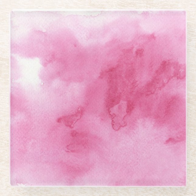 bunter Aquarellhintergrund für Ihre 2 2 Glasuntersetzer (Vorderseite)