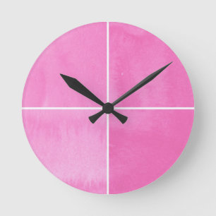 bunter Aquarellhintergrund für Ihre 2 Runde Wanduhr