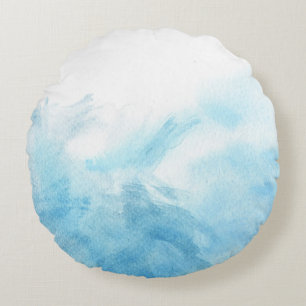 bunter Aquarellhintergrund für Ihre 2 Rundes Kissen
