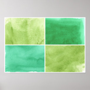 bunter Aquarellhintergrund für Ihre 6 Poster