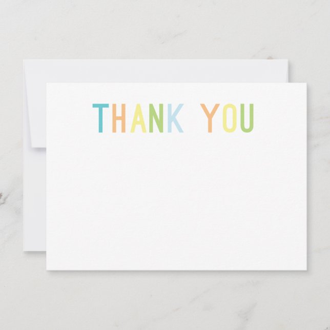 Bunter Beifall dankt Ihnen flache Karten (Vorderseite)