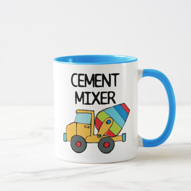Bunter Betonmischer Tasse (Rechts)