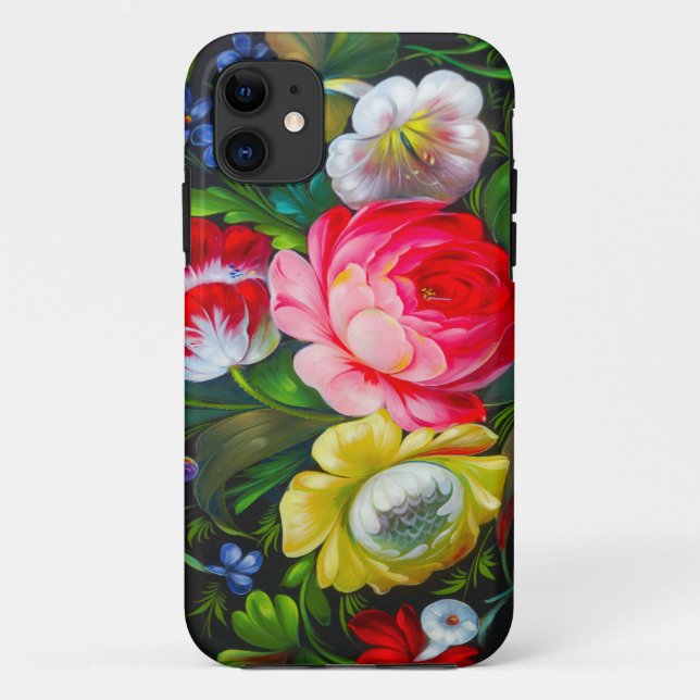 bunter Blumenstrauß iPhone 5 Kasten Case-Mate iPhone Hülle (Rückseite)