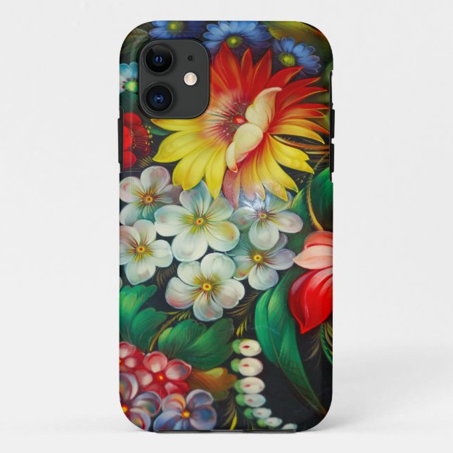 bunter Blumenstrauß iPhone 5 Kasten Case-Mate iPhone Hülle (Rückseite)