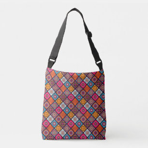 bunter Boho-Stil Tragetaschen Mit Langen Trägern