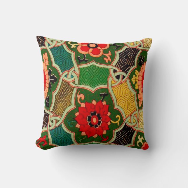 Bunter Boho Wurfs-Kissen-orientalischer Entwurf 16 Kissen (Vorderseite)