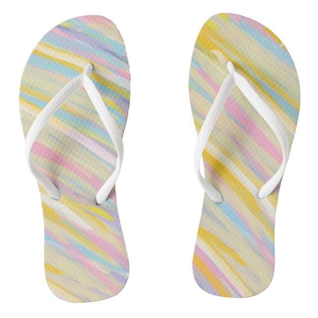 Bunter Brushstroke Flip Flops (Fußbett)