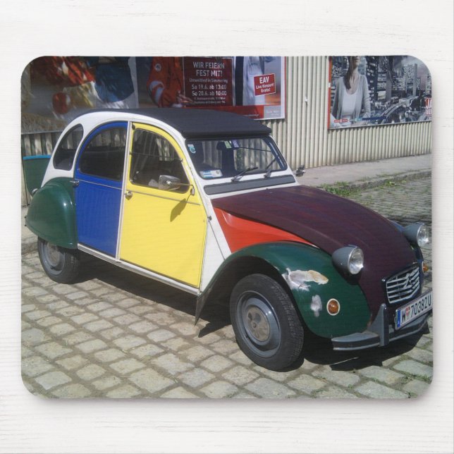 Bunter Citroen 2 CV Mousepad (Vorne)