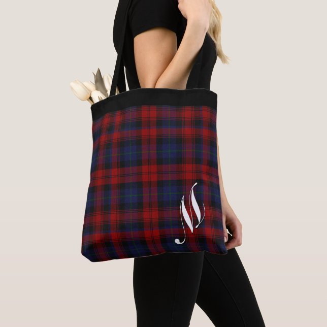 Bunter Clan MacLachlan kariertes mit Monogramm Tasche (Von Nahem)
