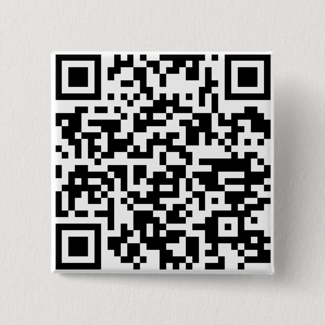 Bunter Code Q R Button (Vorderseite)