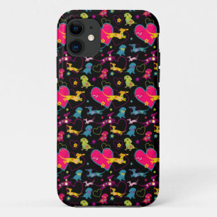 Bunter Dackel-Herz-Druck Case-Mate iPhone Hülle