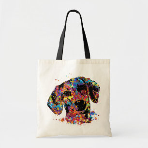 Bunter Dackelhund - Dackel Tragetasche