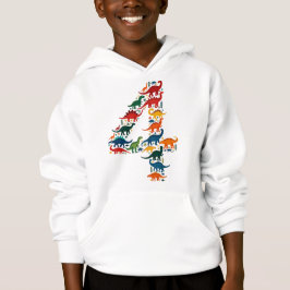bunter Dinosaurier Hoodie