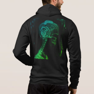 Bunter DJ, Röntgen-Schädel-Kopfhörer, Herren-Hoodi Hoodie