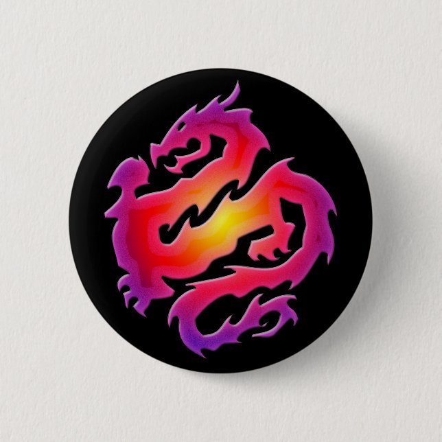 BUNTER DRACHE BUTTON (Vorderseite)