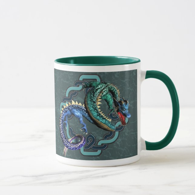 Bunter Drache Tasse (Rechts)