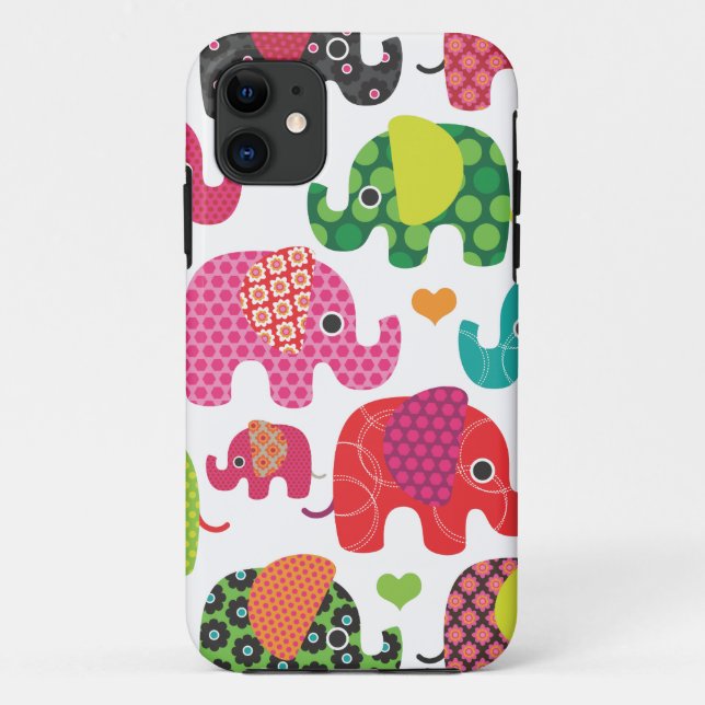 Bunter Elefant scherzt Muster iphone Fall Case-Mate iPhone Hülle (Rückseite)