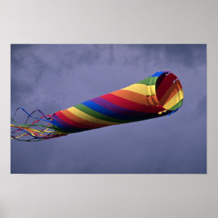 Bunter enormer und bunter Windsock Poster